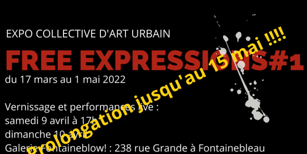 Expo collective d'art urbain du 17 mars au 1 mai