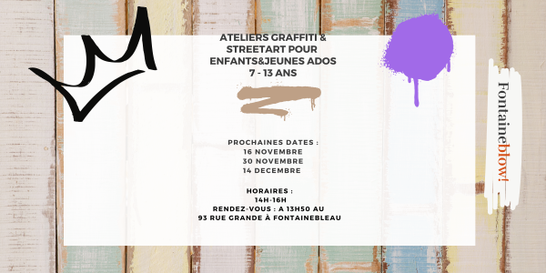 Ateliers streetart pour enfants (7- 10 ans) et jeunes (11-13 ans)